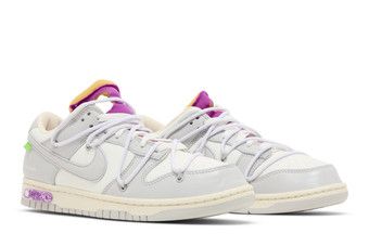 Dunk Low Off-White ホワイト/パープル Nike Dunk Low Off-White Lot 28 - Baskets | Limited Resell