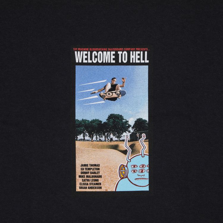 Buy Supreme x Toy Machine Welcome To Hell Tee 'Black