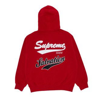Supreme Salvation Zip Up Hooded Sweat 中古 Supreme Salvation Zip Up Hooded Sweatshirt Red Men's - SS24 - US