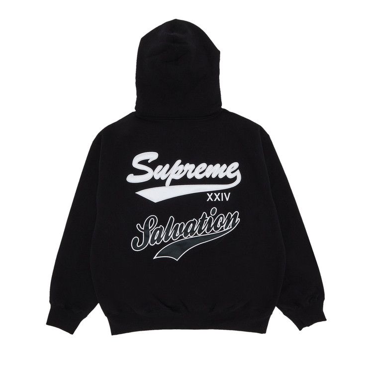 Supreme Salvation Zip Up Hoodie Black