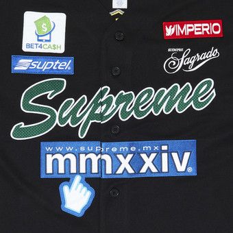Buy Supreme Chosen One Baseball Jersey 'Black' - SS24KN29 BLACK | GOAT