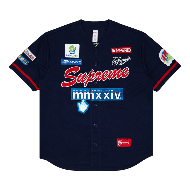 Buy Supreme Chosen One Baseball Jersey 'Navy' - SS24KN29 NAVY | GOAT