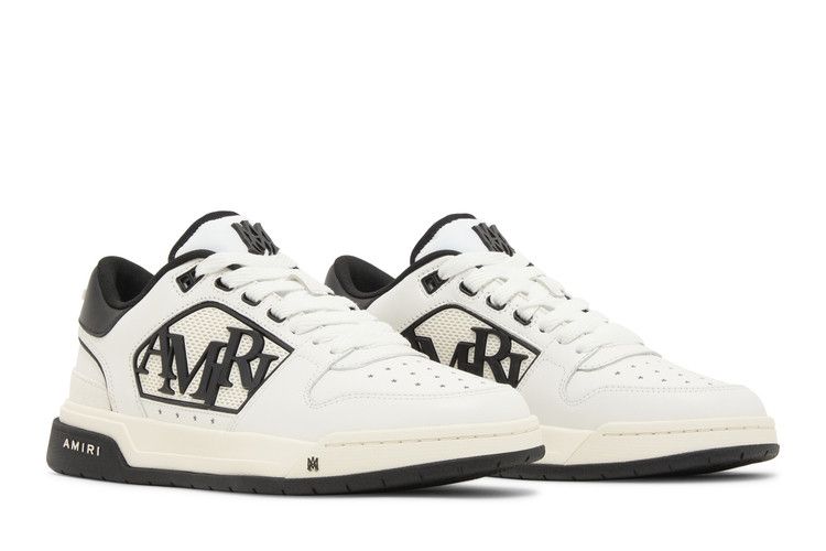 Amiri Classic Low Logo - White Black