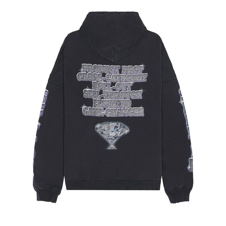 Balenciaga Large Fit Hoodie Faded Black