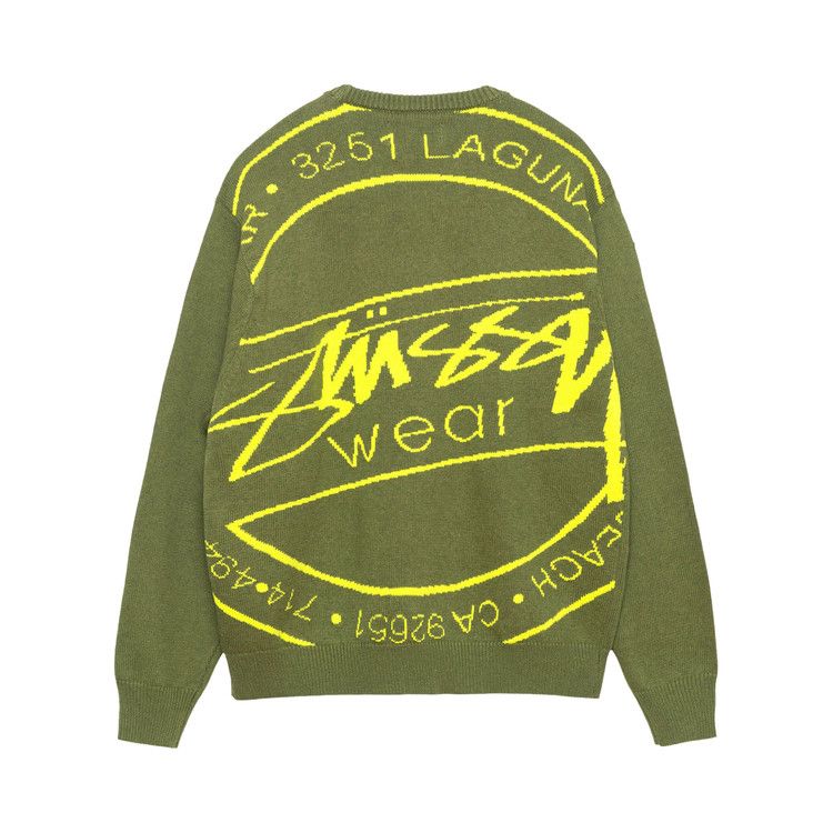 Stussy Laguna Icon Sweater 'dark Green'