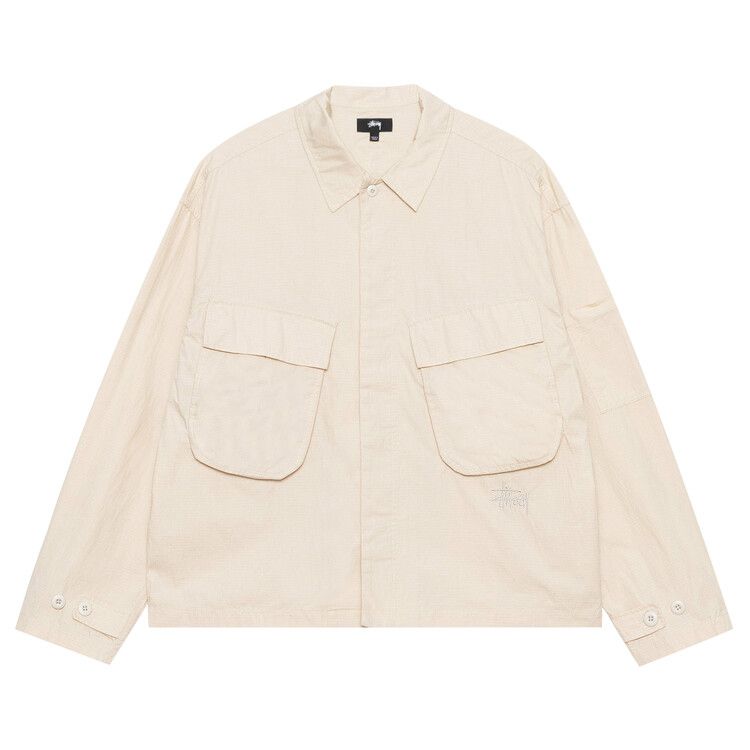 Buy Stussy Military Overshirt 'Bone' - 1110321 BONE | GOAT