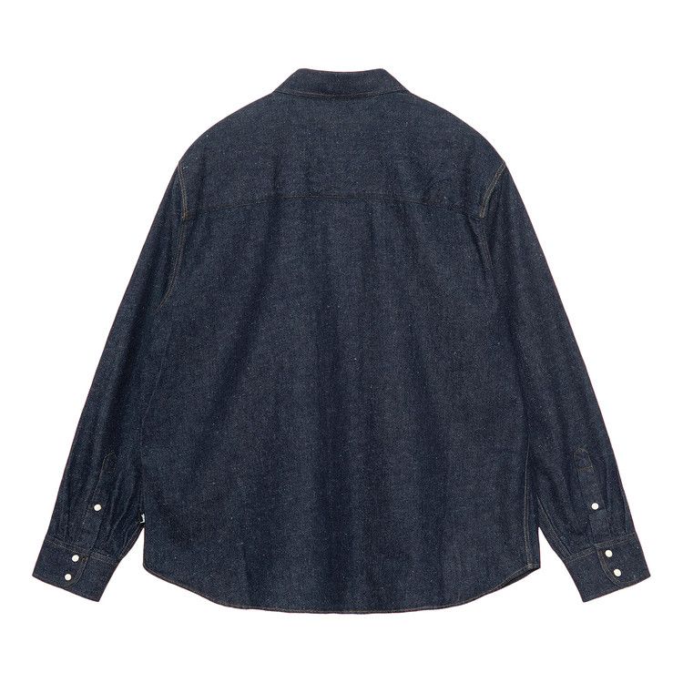 Stussy Boxy Western Denim Shirt 'dark Denim'
