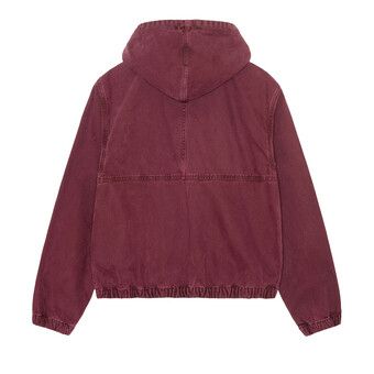 22AW STUSSY canvas work jacket ワインレッド Stussy Canvas Insulated Work Jacket Purple Men's - FW22 - US
