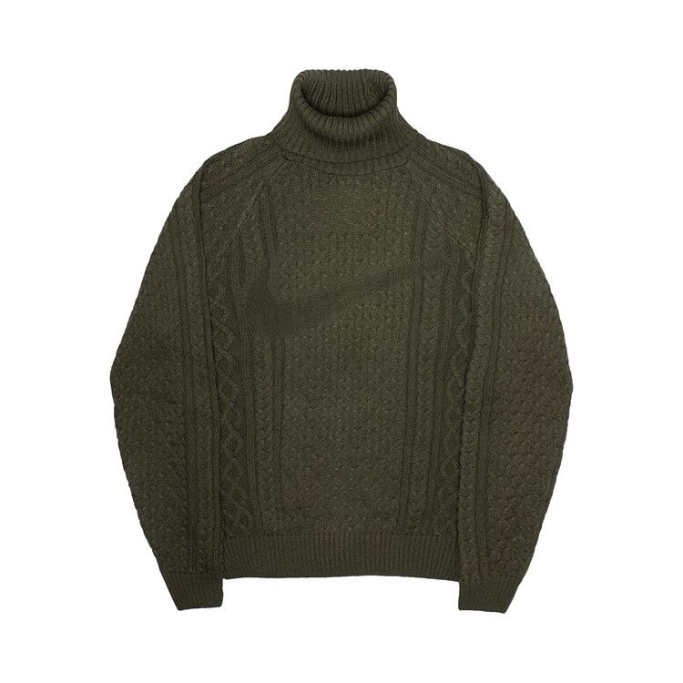 Nike Cable Knit Turtleneck Sweater 'Cargo Khaki' — foto 2