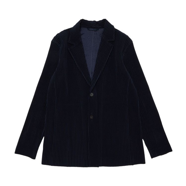 Buy Homme Plissé Issey Miyake Basics Jacket 'Navy' - HP46JD401 75