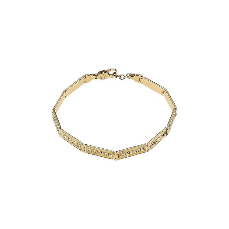 Buy Supreme x Jacob u0026 Co. Logo Link Bracelet '14K Gold' - SS23A38 14K GOLD  | GOAT