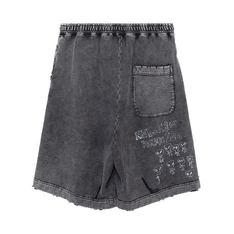 Buy Maison Mihara Yasuhiro Bleached Shorts 'Black' - A12SP554