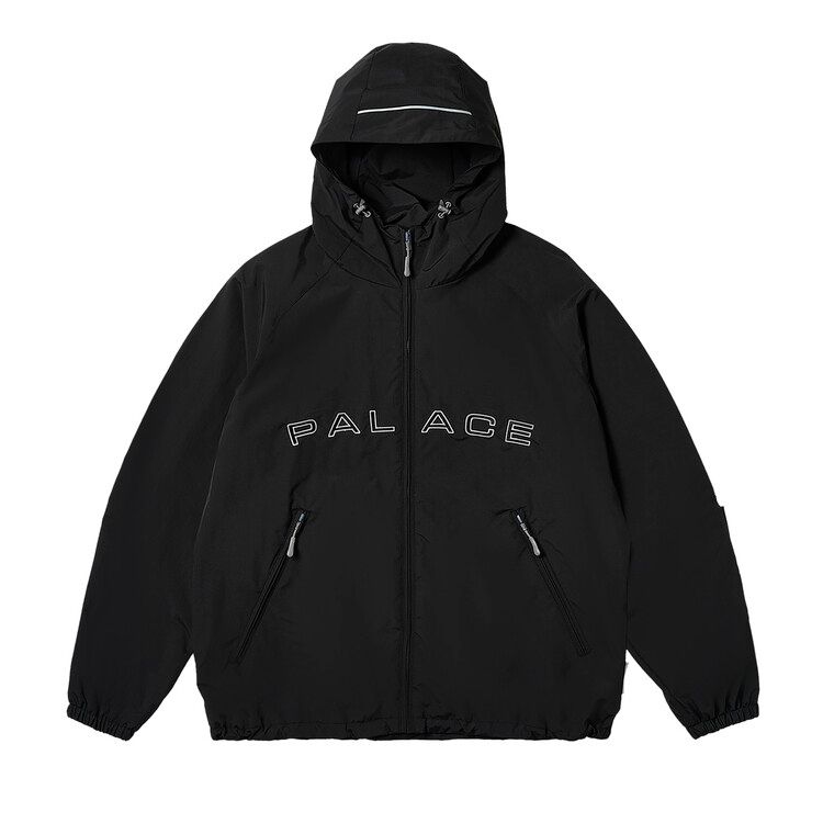 Buy Palace Arc Shell Hooded Jacket 'Black' - P26JK030 | GOAT