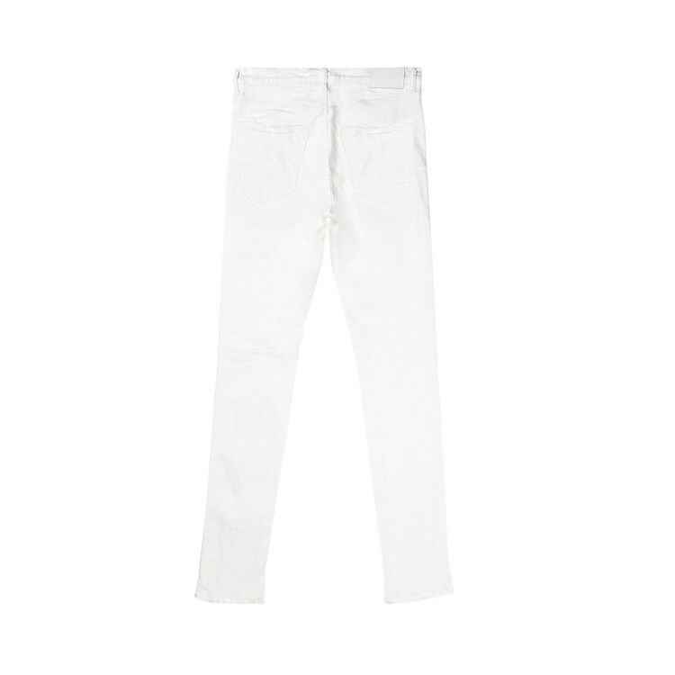 Purple Brand Low Rise Slim Jeans White