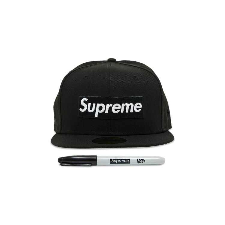 Buy Supreme Sharpie Box Logo New Era 'Black' - SS24H6 BLACK | GOAT