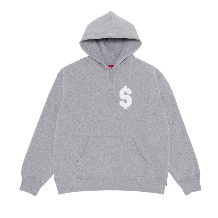 Supreme $ Hoodie Heather Grey