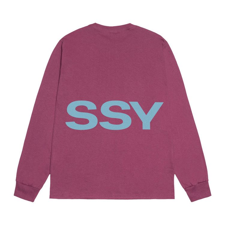 Buy Stussy All Caps Long-Sleeve Tee 'Berry' - 1995007 BERR | GOAT