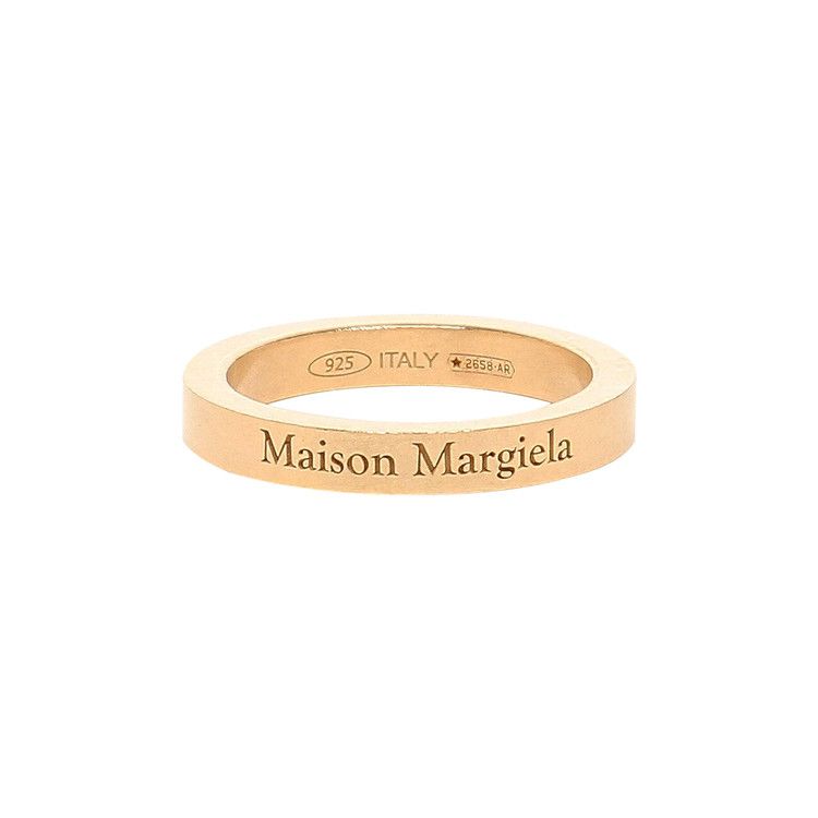 Buy Maison Margiela Thin Logo Ring 'Gold' - SM1UQ0080 SV0158