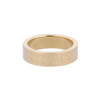 Buy MM6 Maison Margiela Numeric Logo Ring 'Gold' - SM6UQ0058