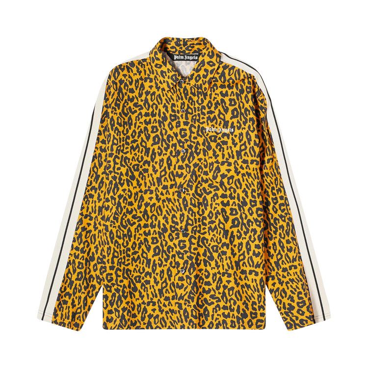 Buy Palm Angels Cheetah Track Shirt 'Orange/Black