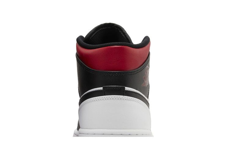 Air Jordan 1 Mid Black Toe White Gym Red