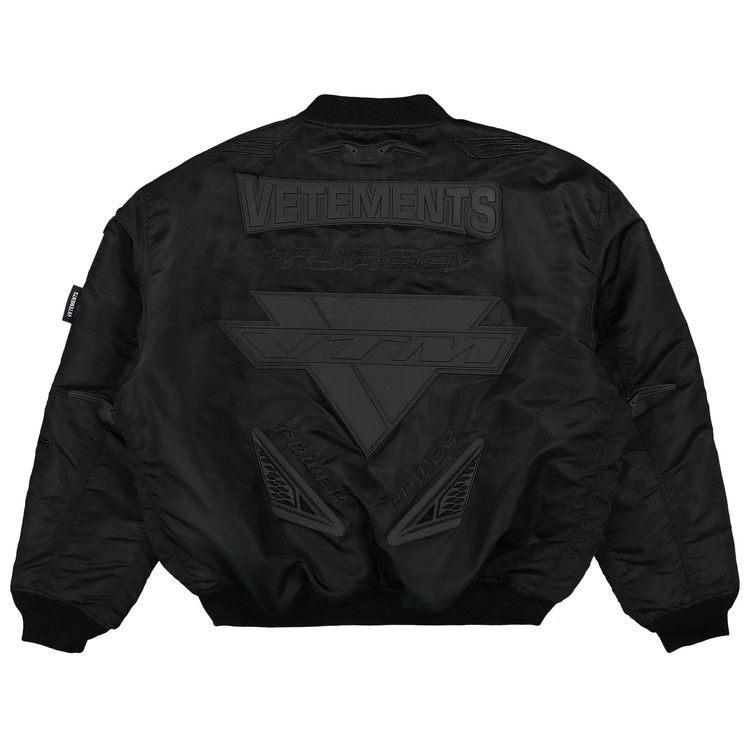 Buy Vetements Motorcycle Bomber Jacket 'Black' - UE54JA220B BLAC