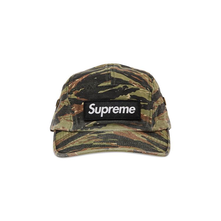 Buy Supreme Military Camp Cap 'Olive Tiger Camo' - SS24H16 ...
