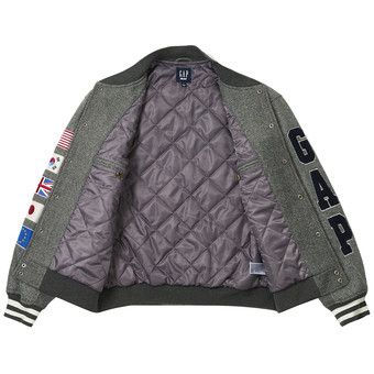 Buy Palace x Gap Varsity Jacket 'Grey' - 427475009 | GOAT