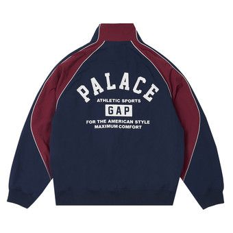 Buy Palace x Gap Nylon Track Top 'Navy/Red' - 427482009 | GOAT