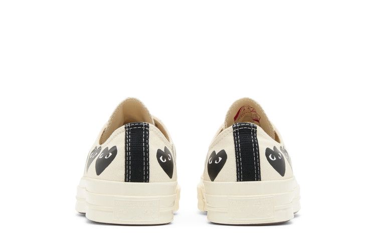 Comme des Garçons PLAY x Converse Chuck 70 Low Multi Heart - Milk Black