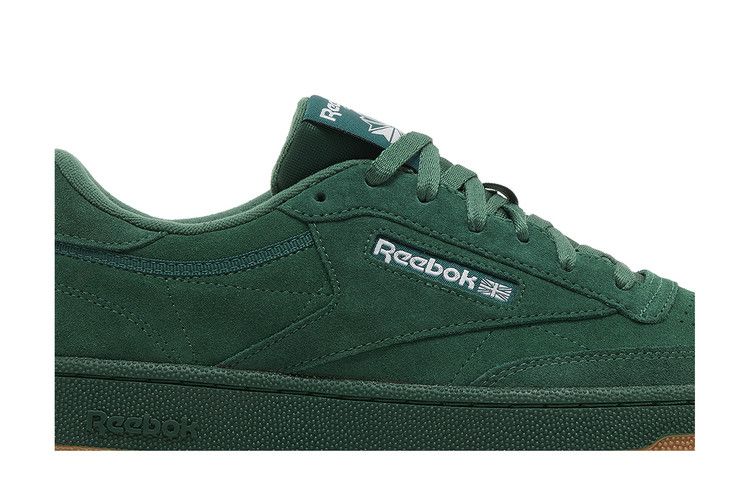 Reebok Club C 85 Dark Green Suede Gum — foto 3