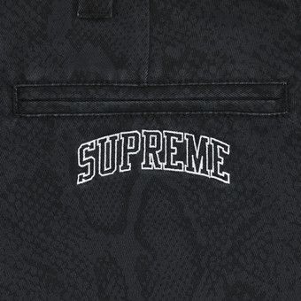 Supreme Snake Print Chino Pant Charcoal パンツ Supreme Snake Print
