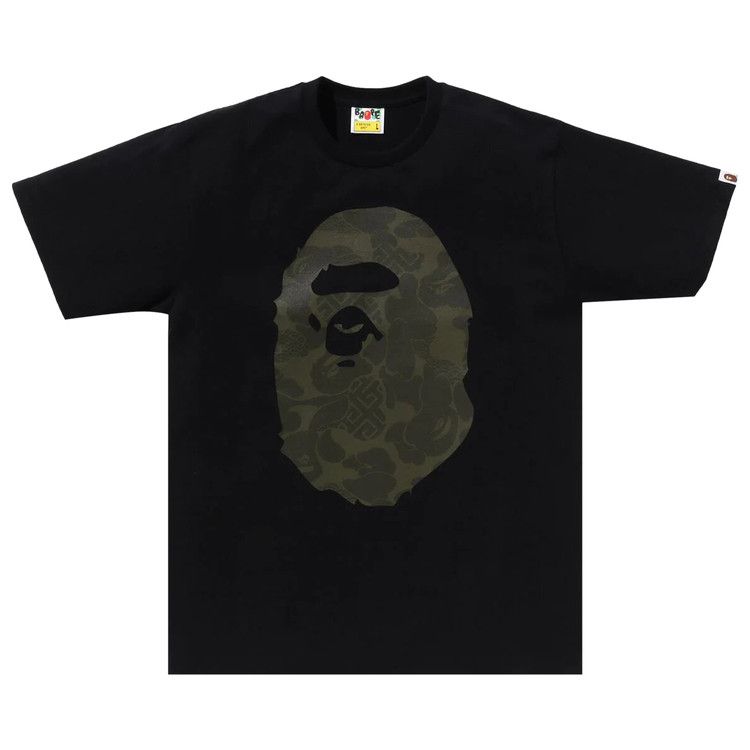 Bape Asia Camo Big Ape Head Tee 'black'