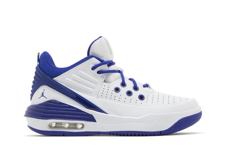 Jordan Max Aura 5 White Black Radiant Blue (GS)