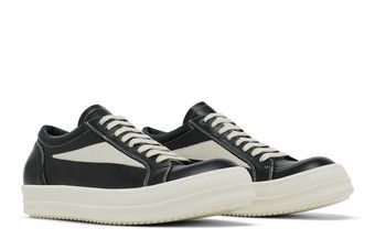 Buy Rick Owens Lido Vintage Sneaker 'Black Milk' - RU01D3897