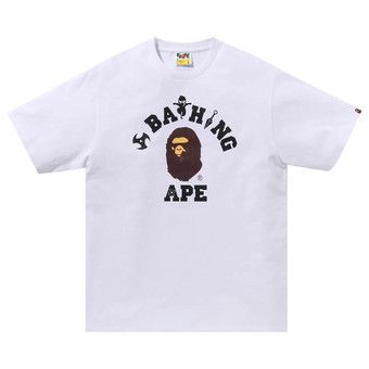 Buy BAPE Ninja College Tee 'White' - 1J72 110 052 WHITE | GOAT