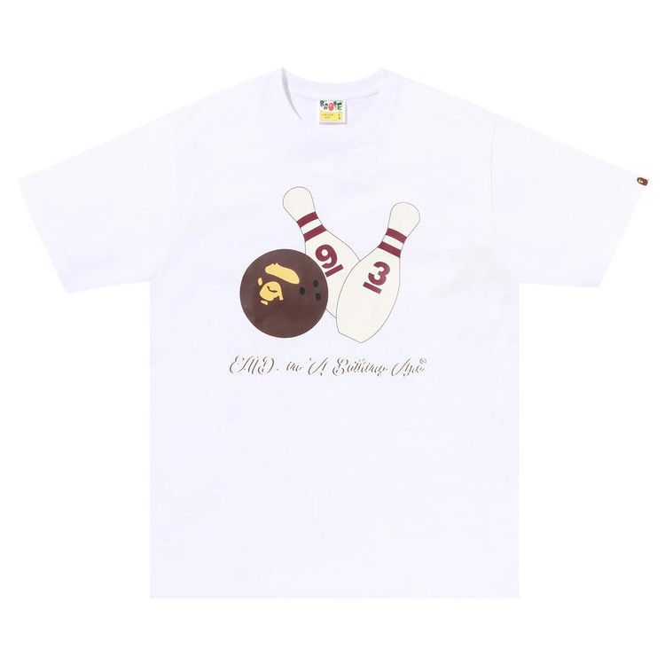 Buy BAPE x End. Bowling Tee #1 'White' - 1I73 110 926 WHITE