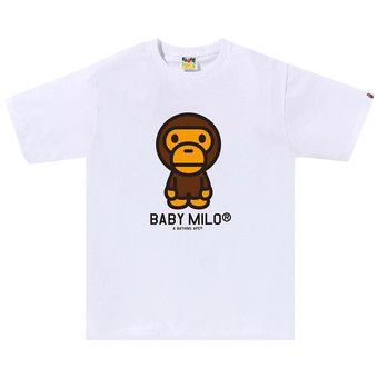 R*様 希少　BABYMILO ホワイト Tシャツ XS エイプ Baby Milo Tshirt - Etsy
