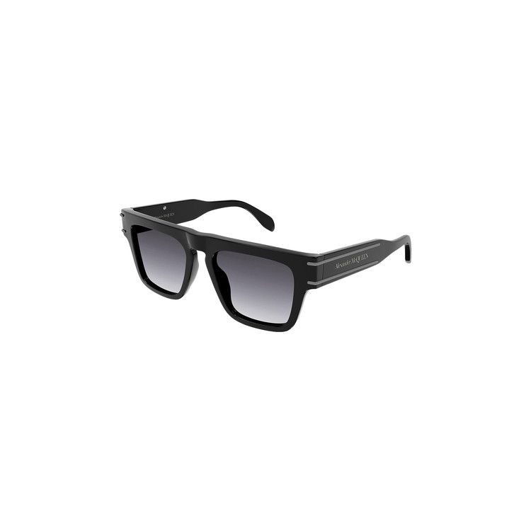 Alexander Mcqueen Flat Top Square Sunglasses Black