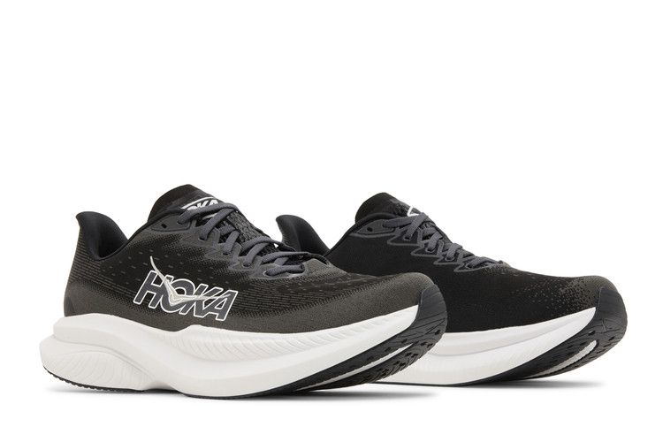 Hoka Mach 6 Wide Black White