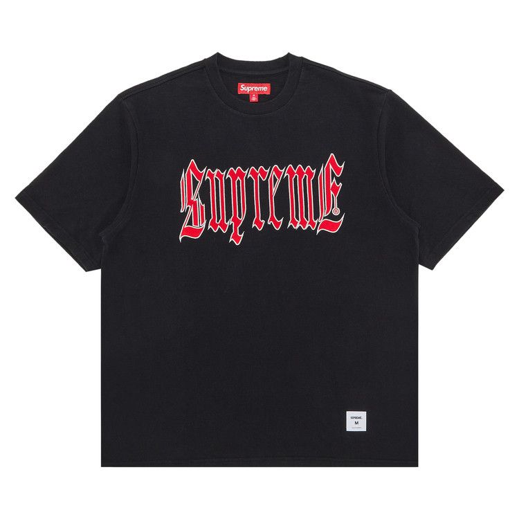 Buy Supreme Old English Short-Sleeve Top 'Black' - SS24KN76 BLACK