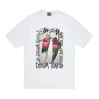 Buy Stussy x Denim Tears Relay Tee 'White' - 3903954 WHIT | GOAT