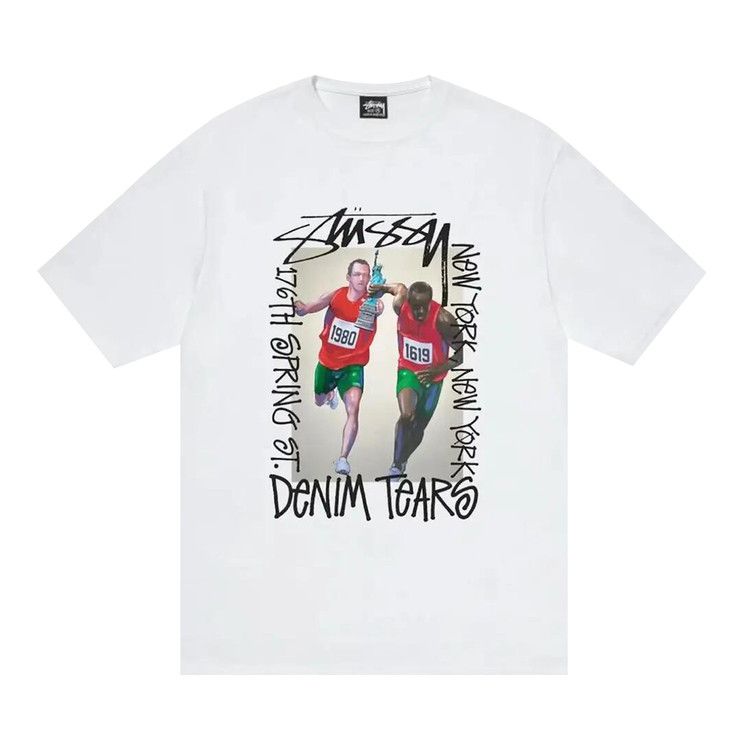 Buy Stussy x Denim Tears Relay Tee 'White' - 3903954 WHIT | GOAT Buy Stussy x Denim Tears Relay Tee 'White' - 3903954 WHIT | GOAT