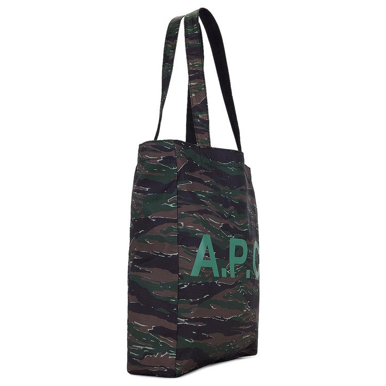 トートバッグ A.P.C. Khaki Lou Reversible Tote Bag COGXE M61442 JAA Buy A.P.C. Lou Reversible Tote Bag 'Khaki' - COGXE M61442