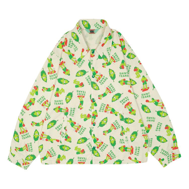Saint Michael x Denim Tears Boxer Coach Jacket 'White' — foto 2