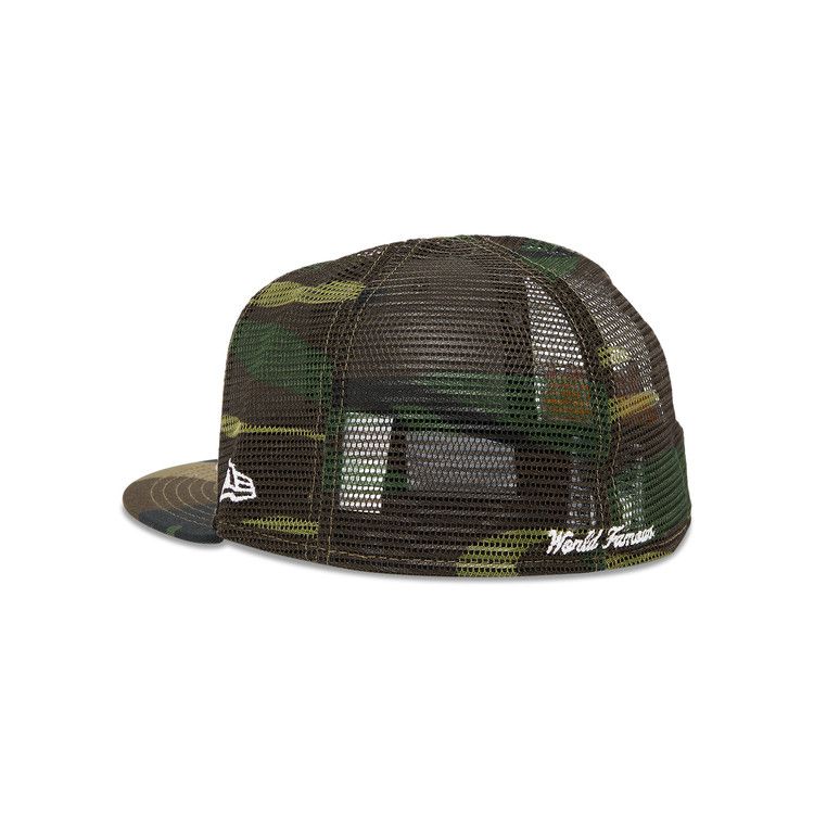 Buy Supreme Box Logo Mesh Back New Era 'Woodland Camo