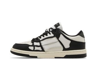 Buy Amiri Skel Top Low 'Black White' - PXMFS002 004 | GOAT