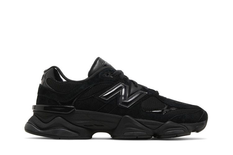 New Balance 9060 Triple Black Patent — foto 2