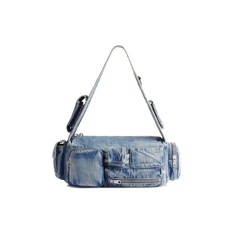 Balenciaga Superbus Sling Bag Vintage Blue