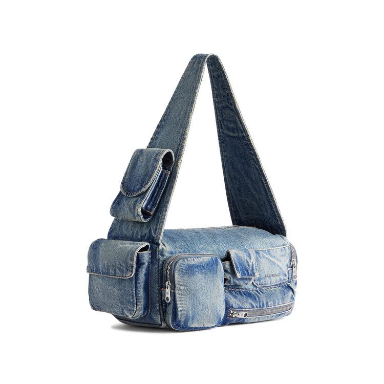 Balenciaga Superbus Sling Bag Vintage Blue